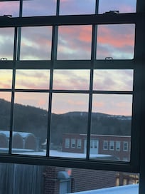 A morning sunrise from my room.