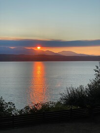 Our last night we were treated to a spectacular sunset.