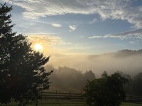 Side porch sunrise