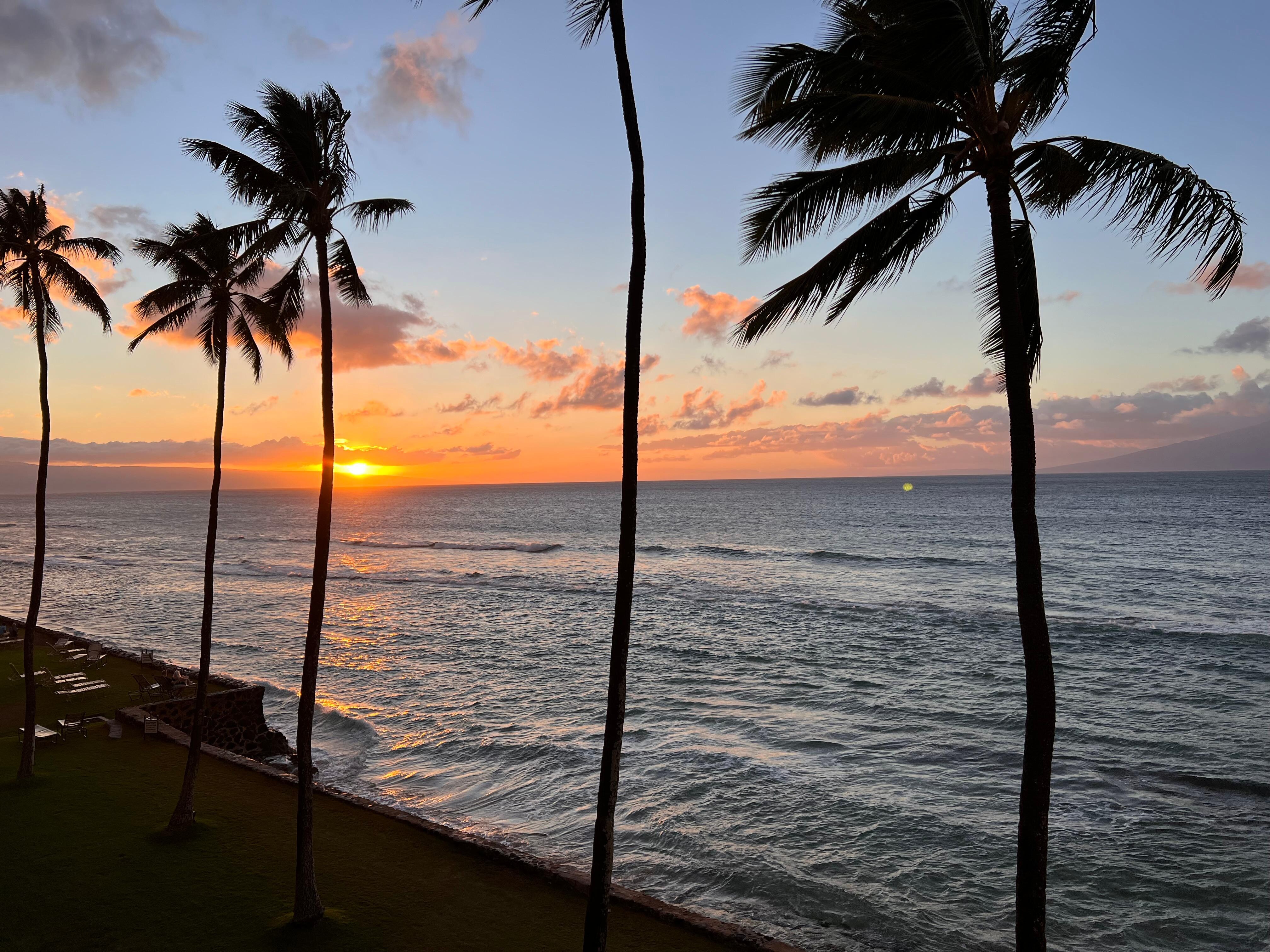 Sunset from the balcony
