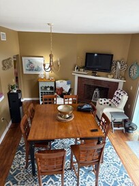Roomy dining room table