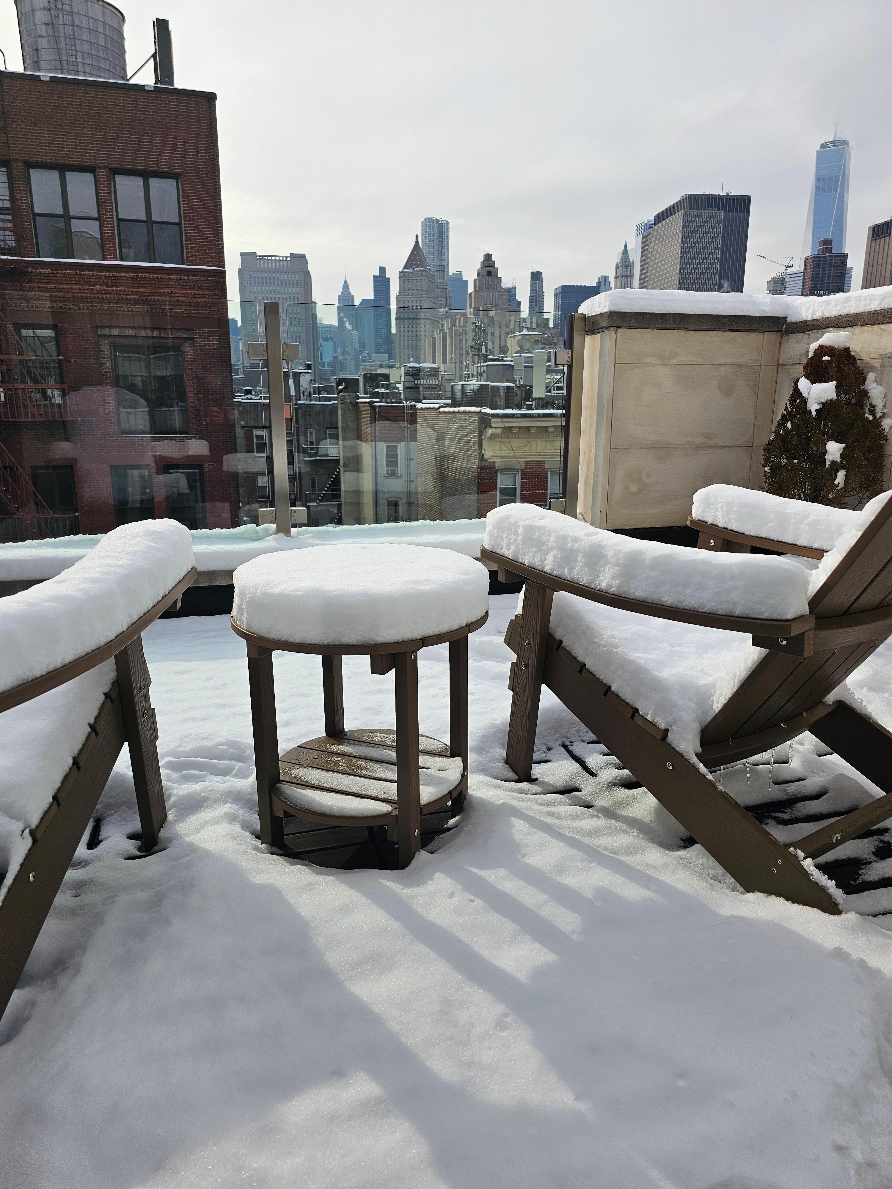 View from penthouse balcony (room 705) 