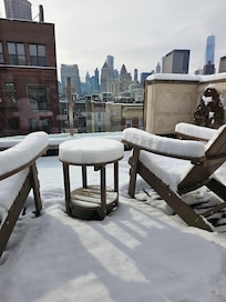 View from penthouse balcony (room 705)