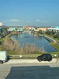 The cute waterway just out front.