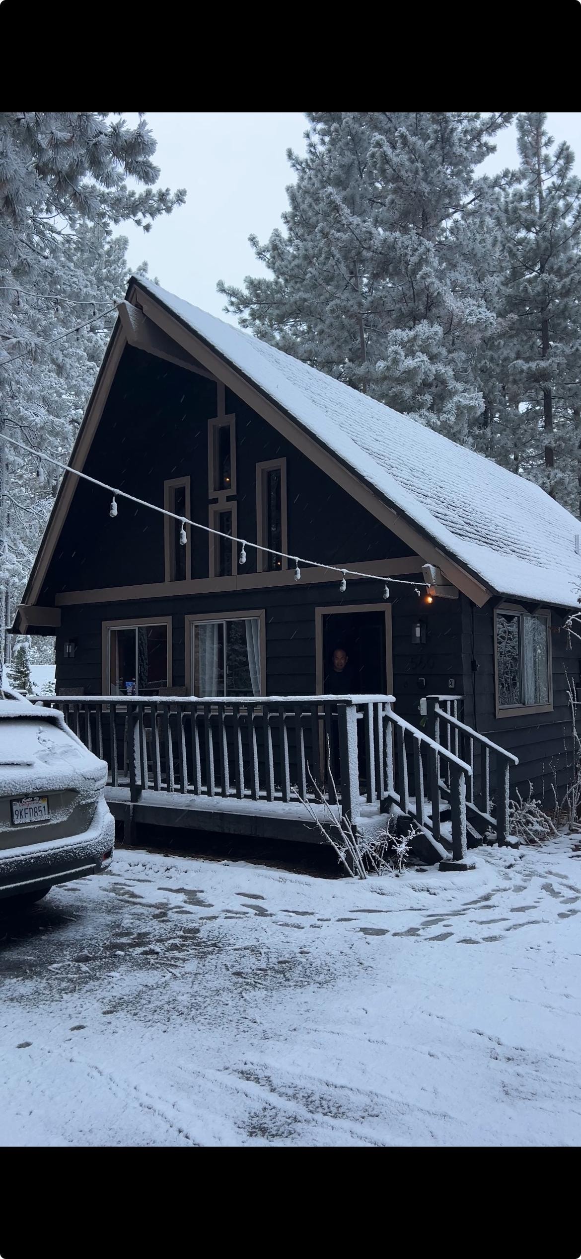 A special treat to be there for the first snow of the season.