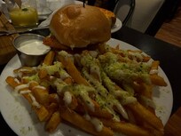 Food is so good but some of the things like the rice are bland but best fries I’ve every had (Parmesan herb fries)