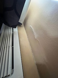 Repair to wall needed.