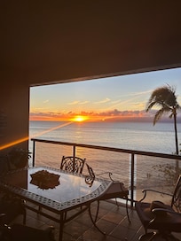 Sunset view from the lanai!