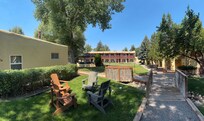 Outdoor courtyard area