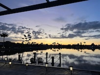 Sunset from the pool deck