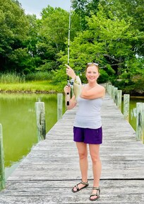 An impromptu fishing tournament was also a fun part of our stay. (Poles purchased at local WalMart.)