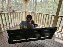 Swing on the front porch