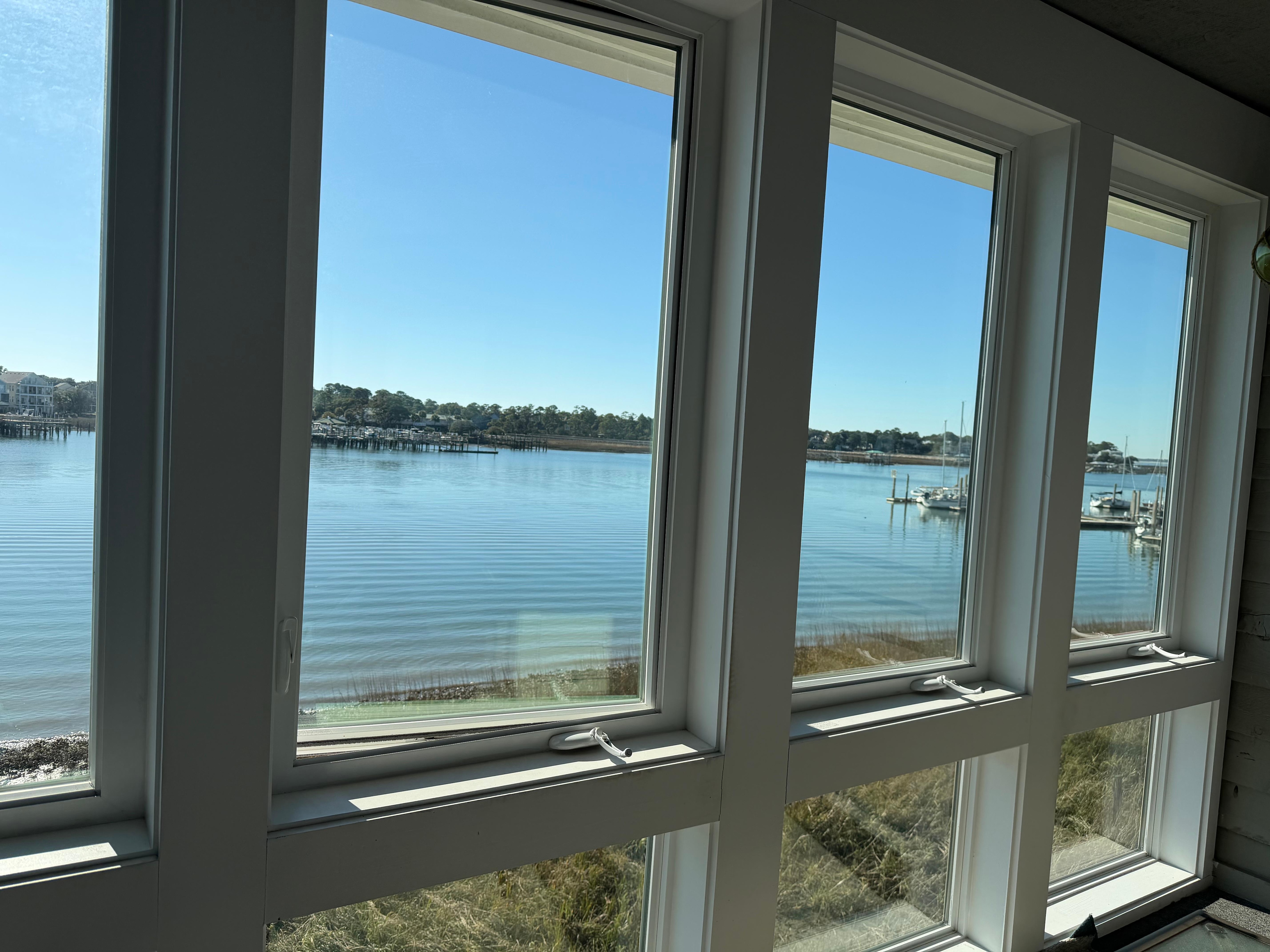 View from the sunroom. 