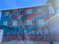 Back parking lot - easier to park then in the front