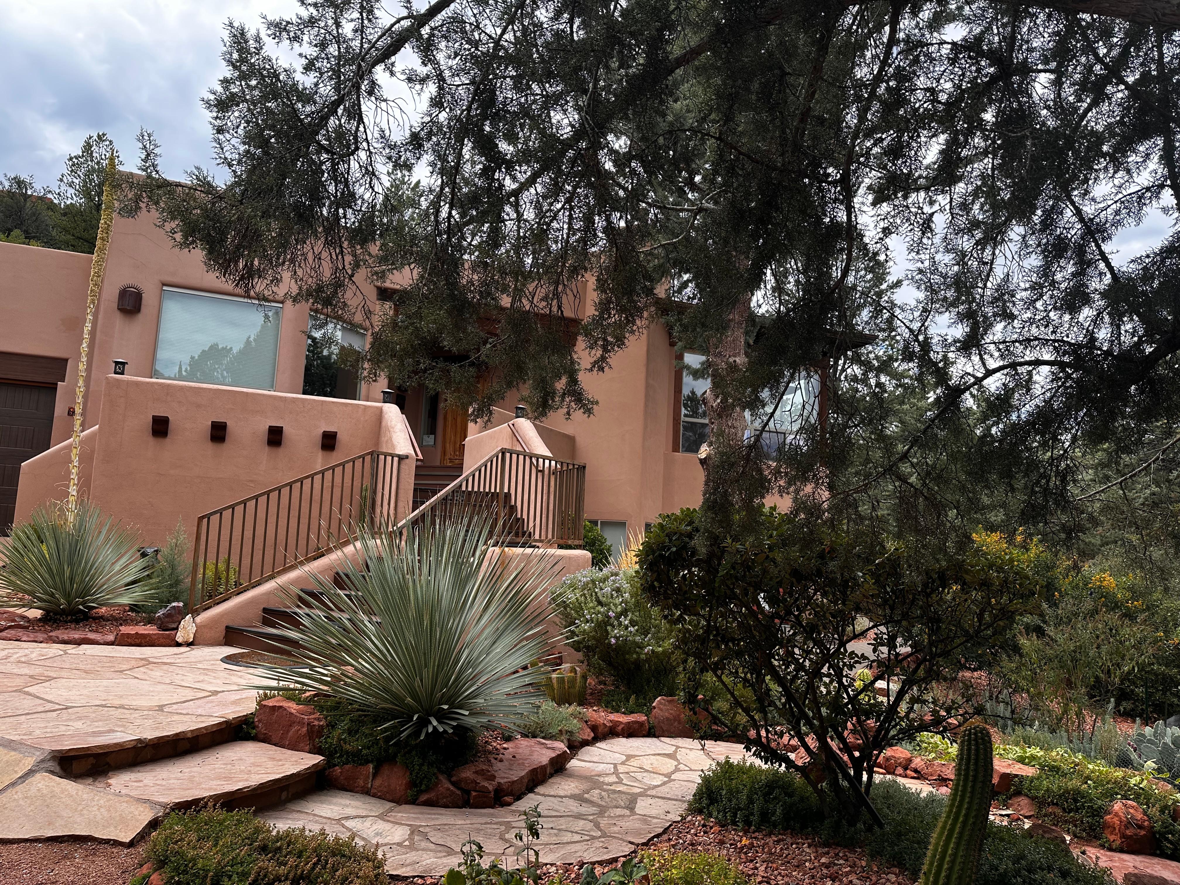 As you enter the property, this is the view. 