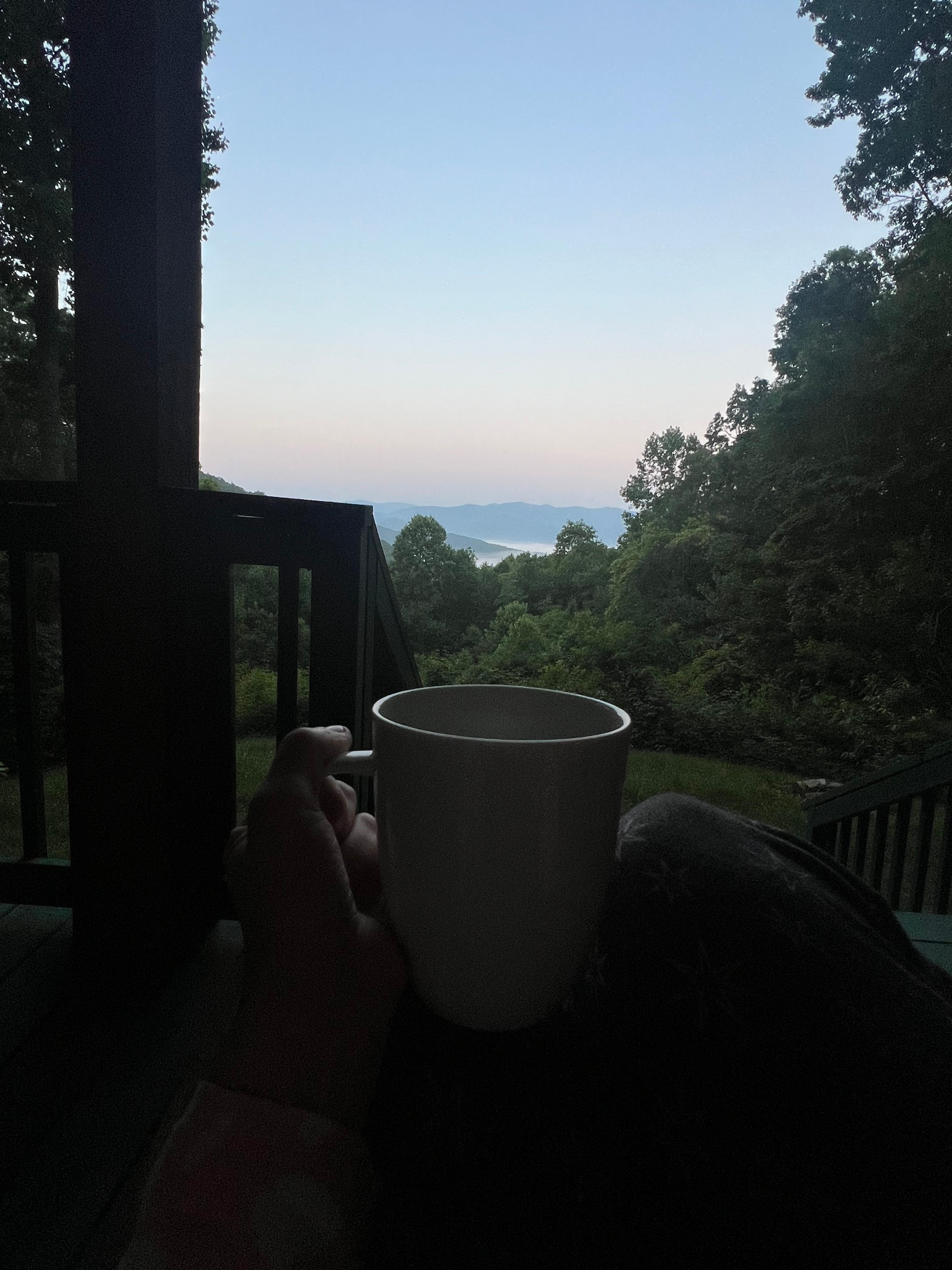 Morning coffee view
