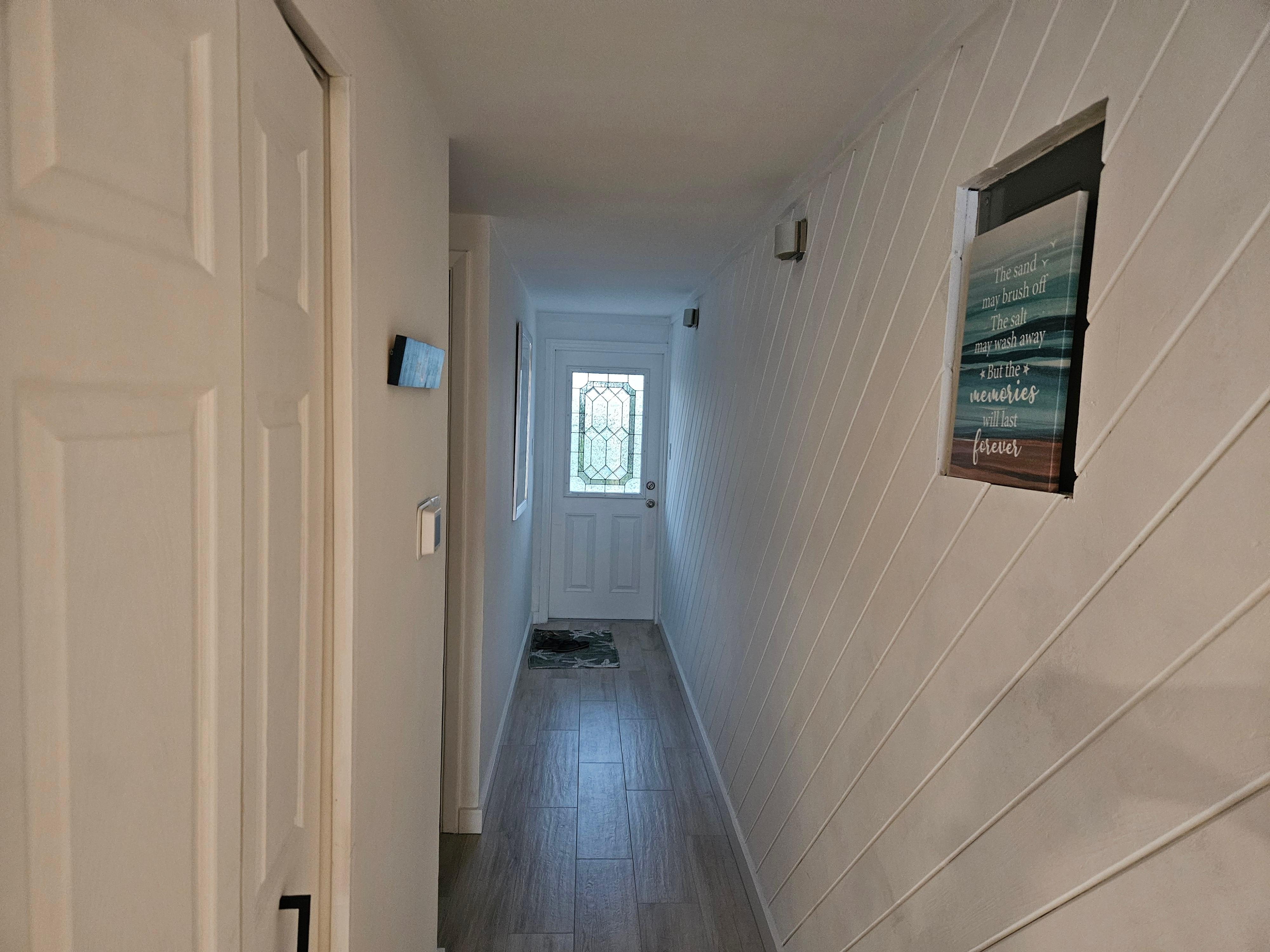 The main corridor into the unit