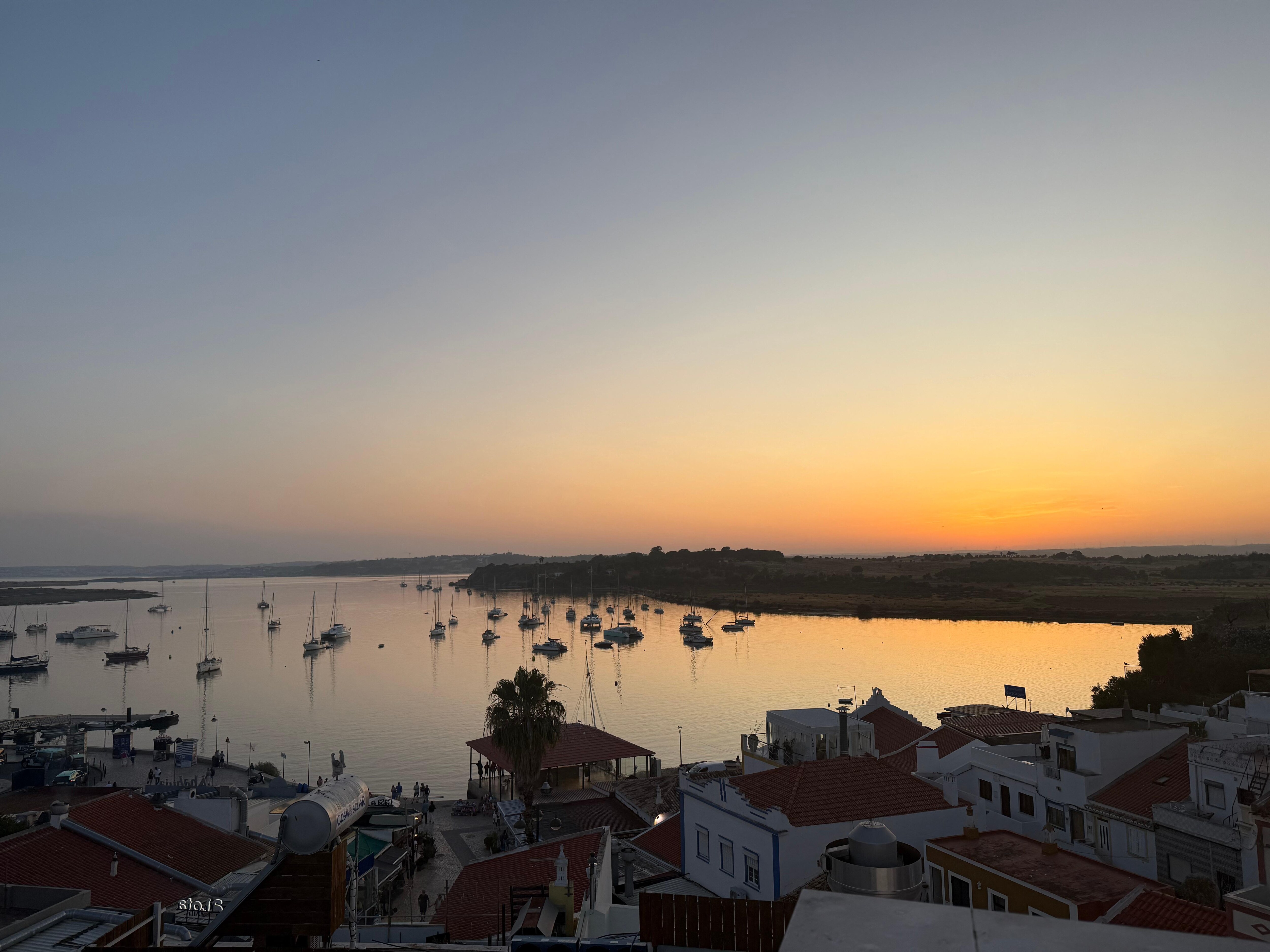 View from rooftop terrace amazing sunsets