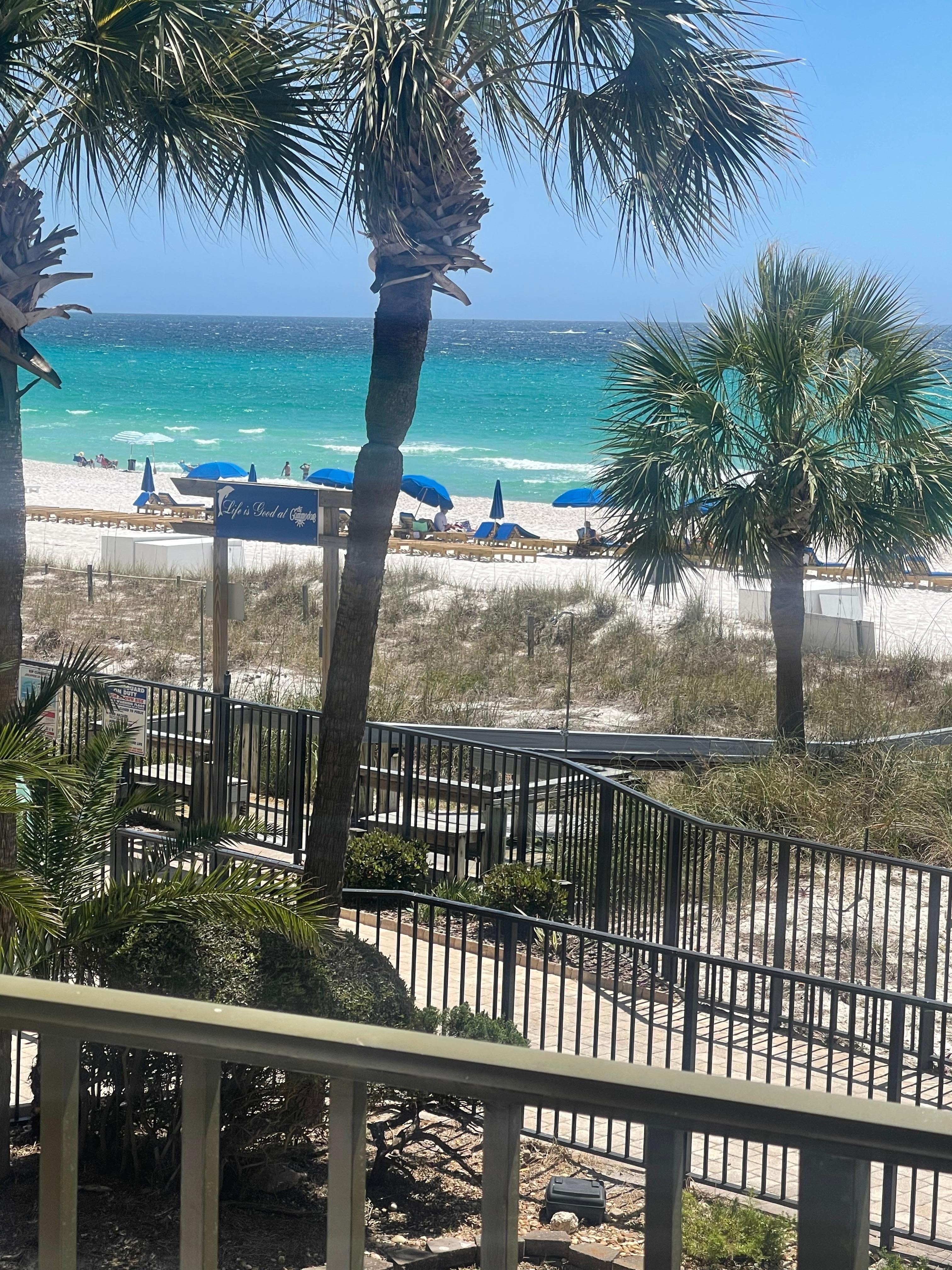 The view from the balcony