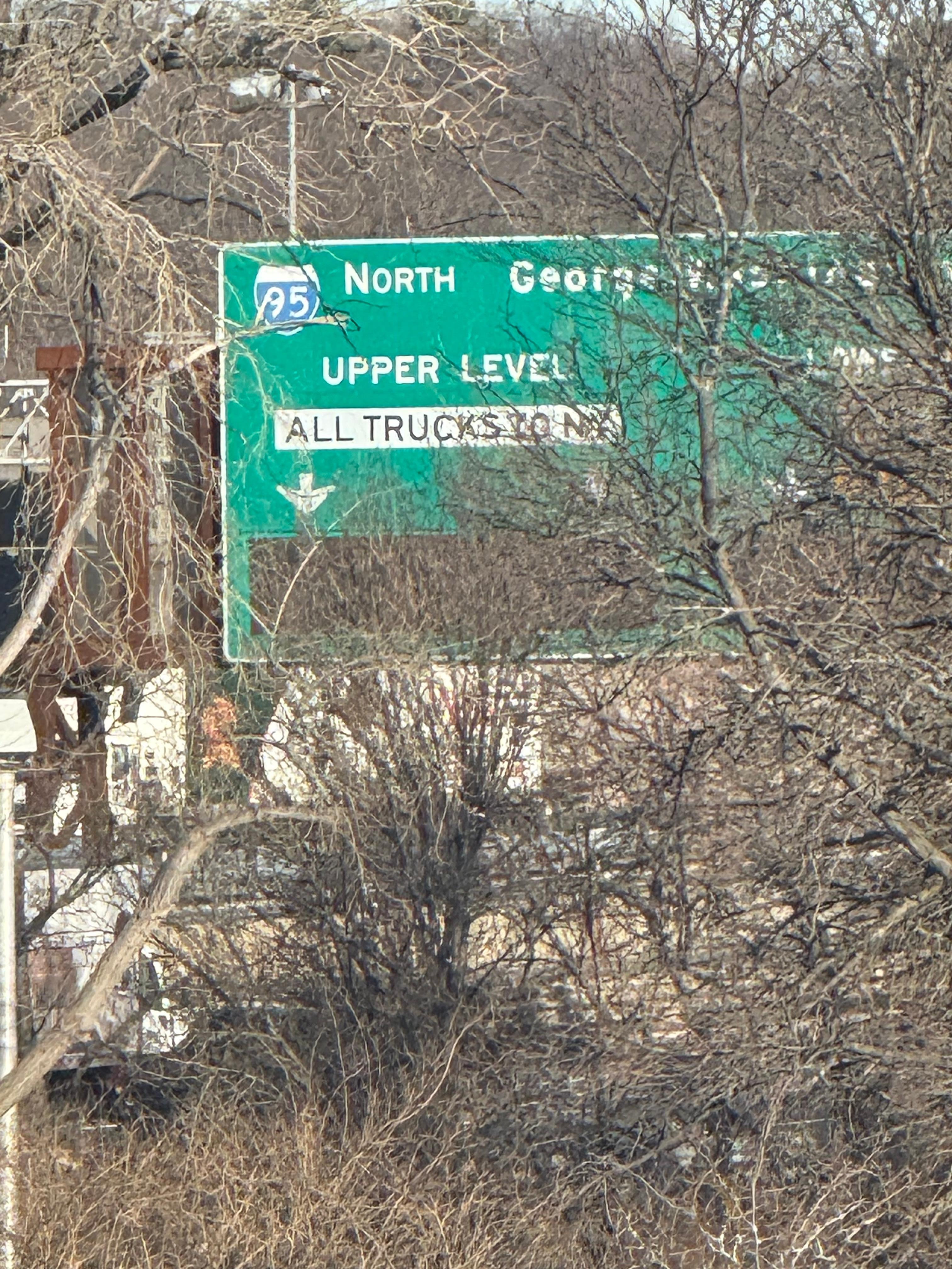 The view from my room. The proximity to Manhattan, so close to the GW bridge is terrific. 
