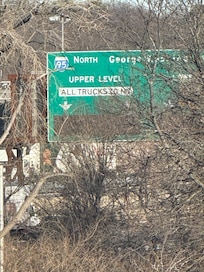 The view from my room. The proximity to Manhattan, so close to the GW bridge is terrific.