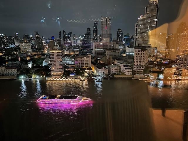 Night view from the room 