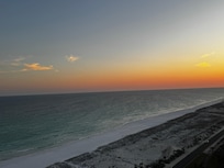 Sunset over the ocean