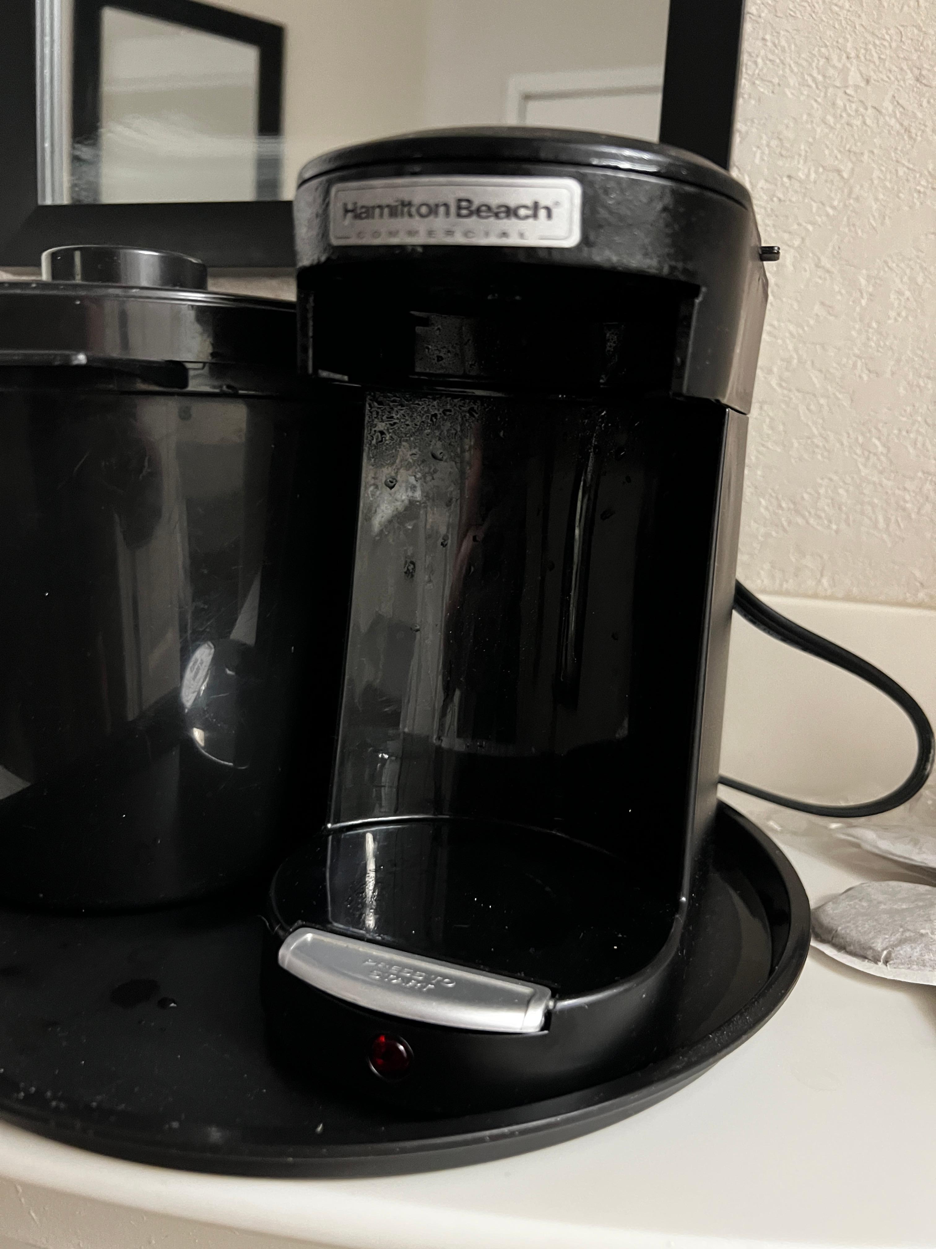 Went to make coffee at 5am prior to our flight leaving.  No basket.