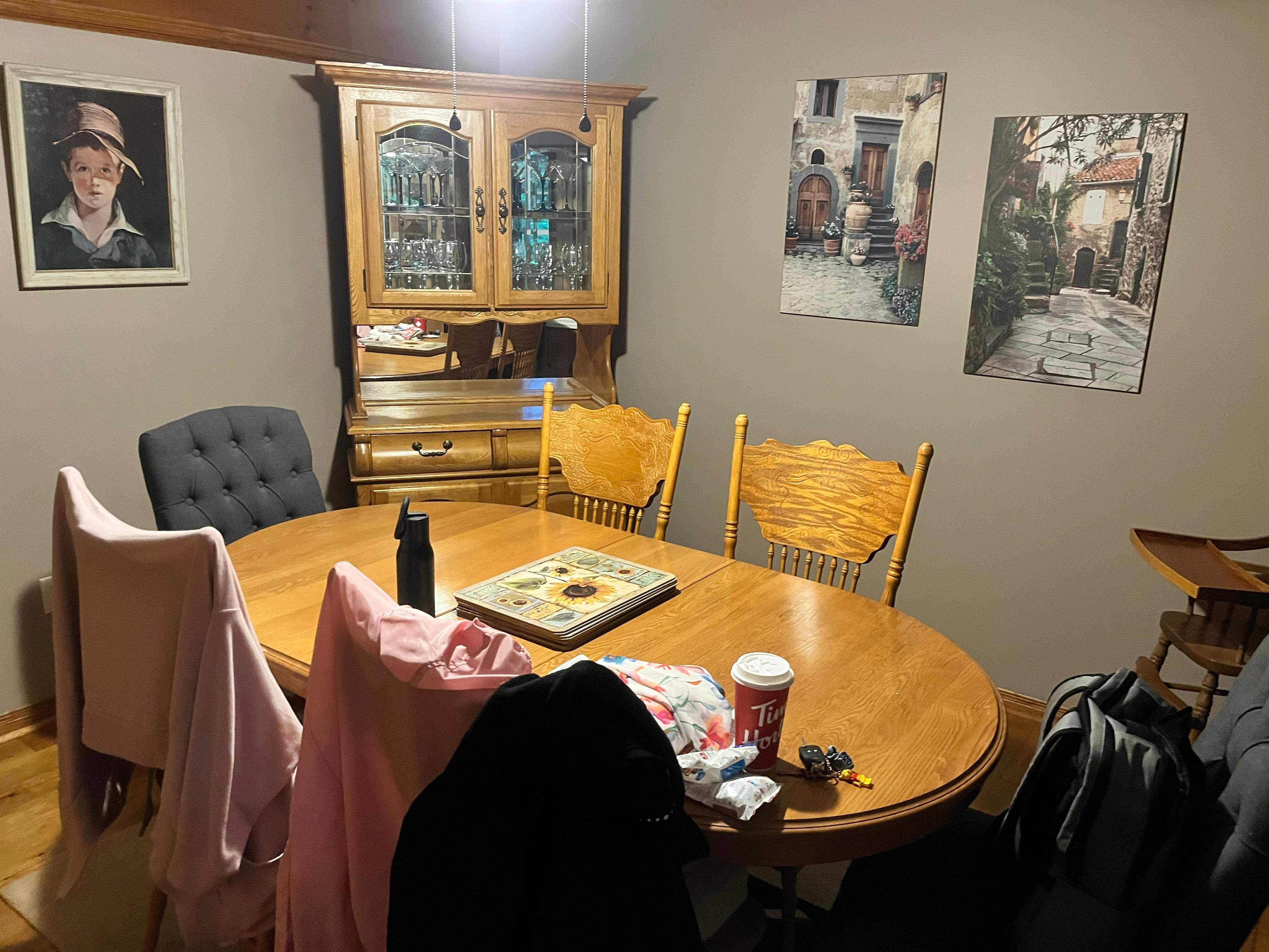 Dining room at the front of house