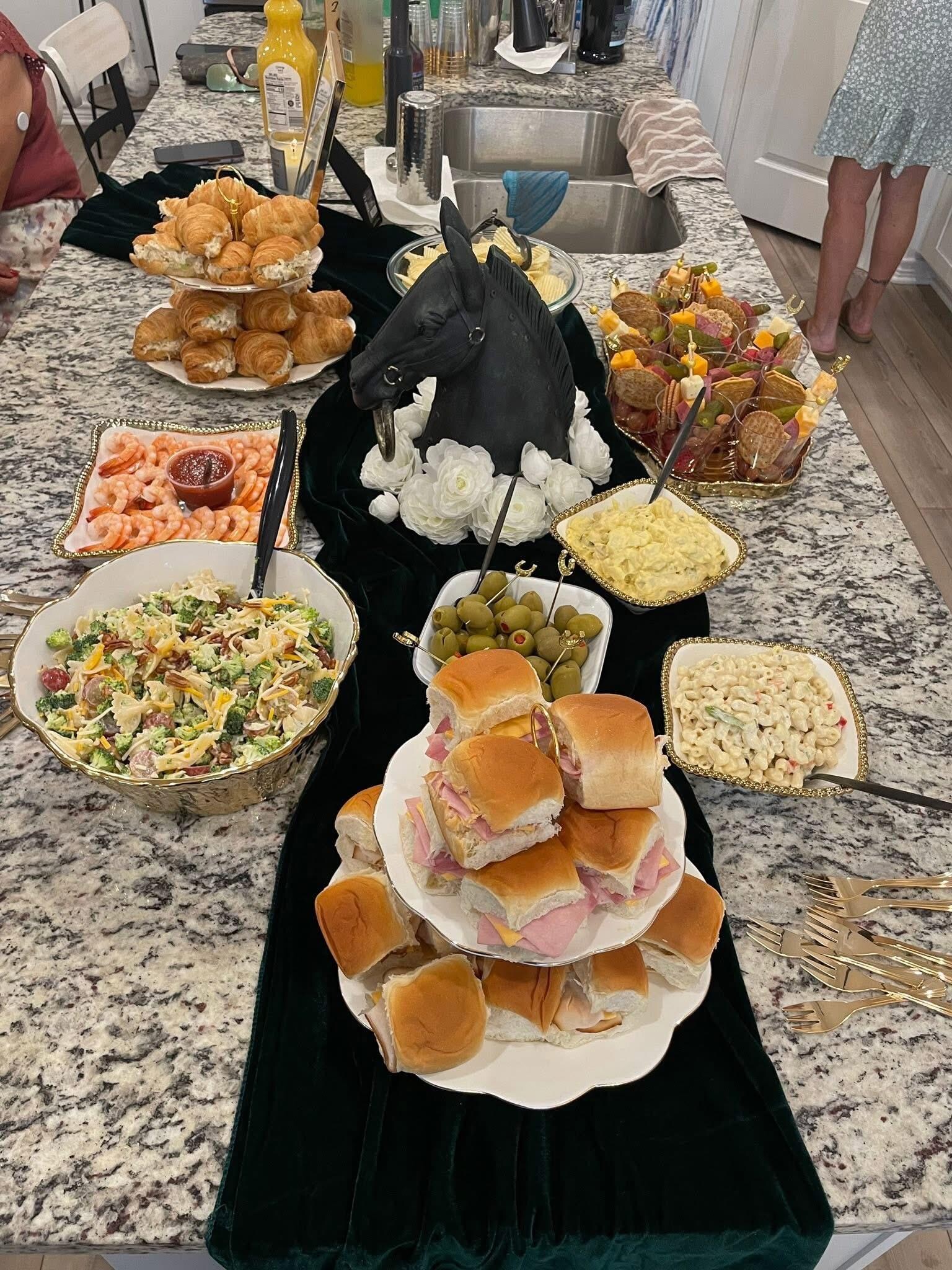 Plenty of prep space and a beautiful island for food and more seating for guests. 