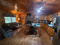 Kitchen and living area