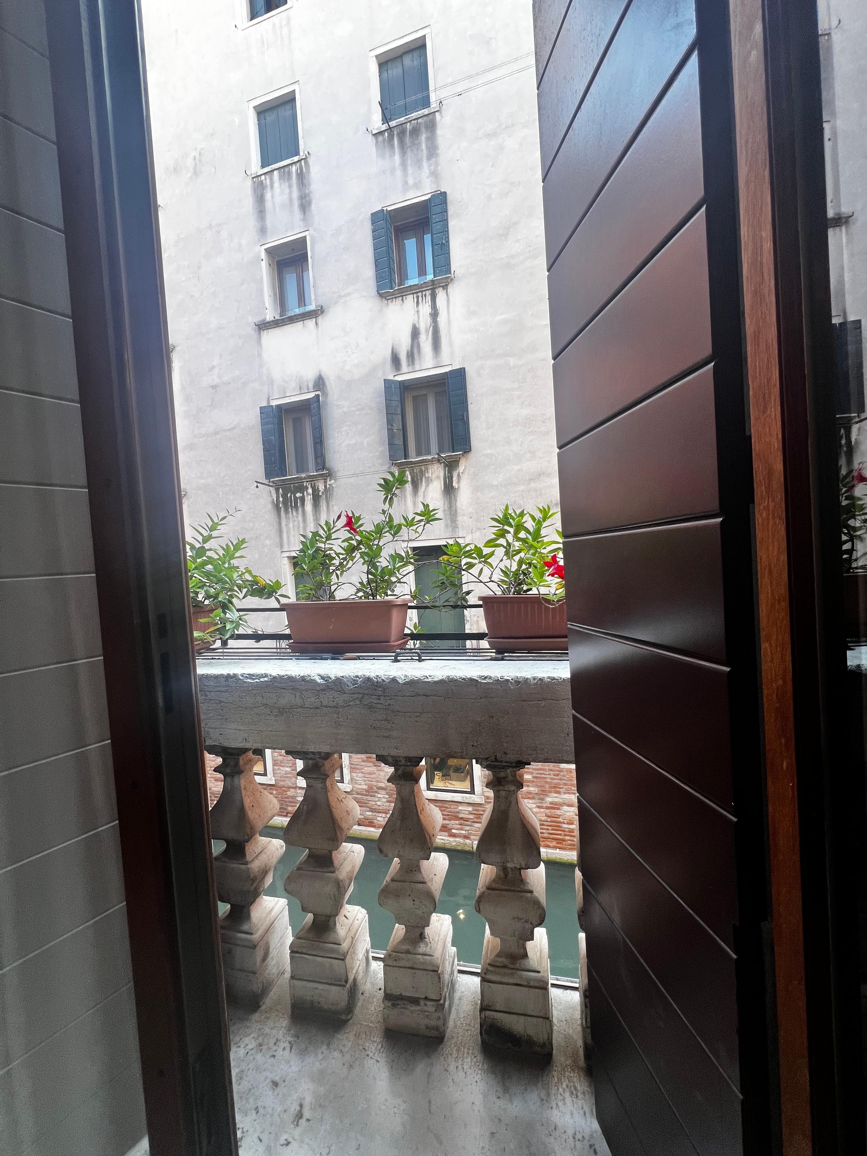 View from our balcony, room 104