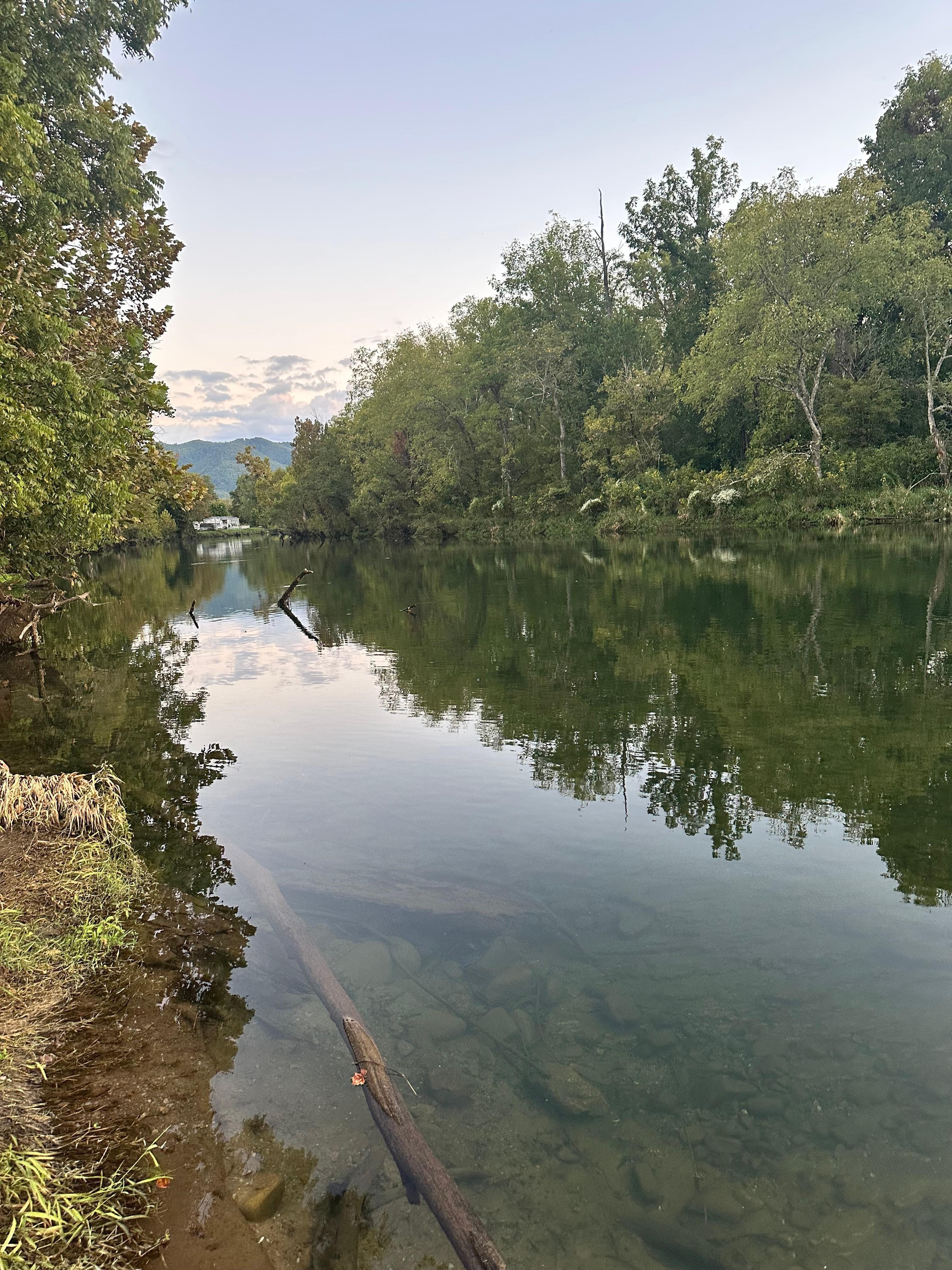 River in front of property 