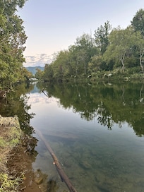 River in front of property