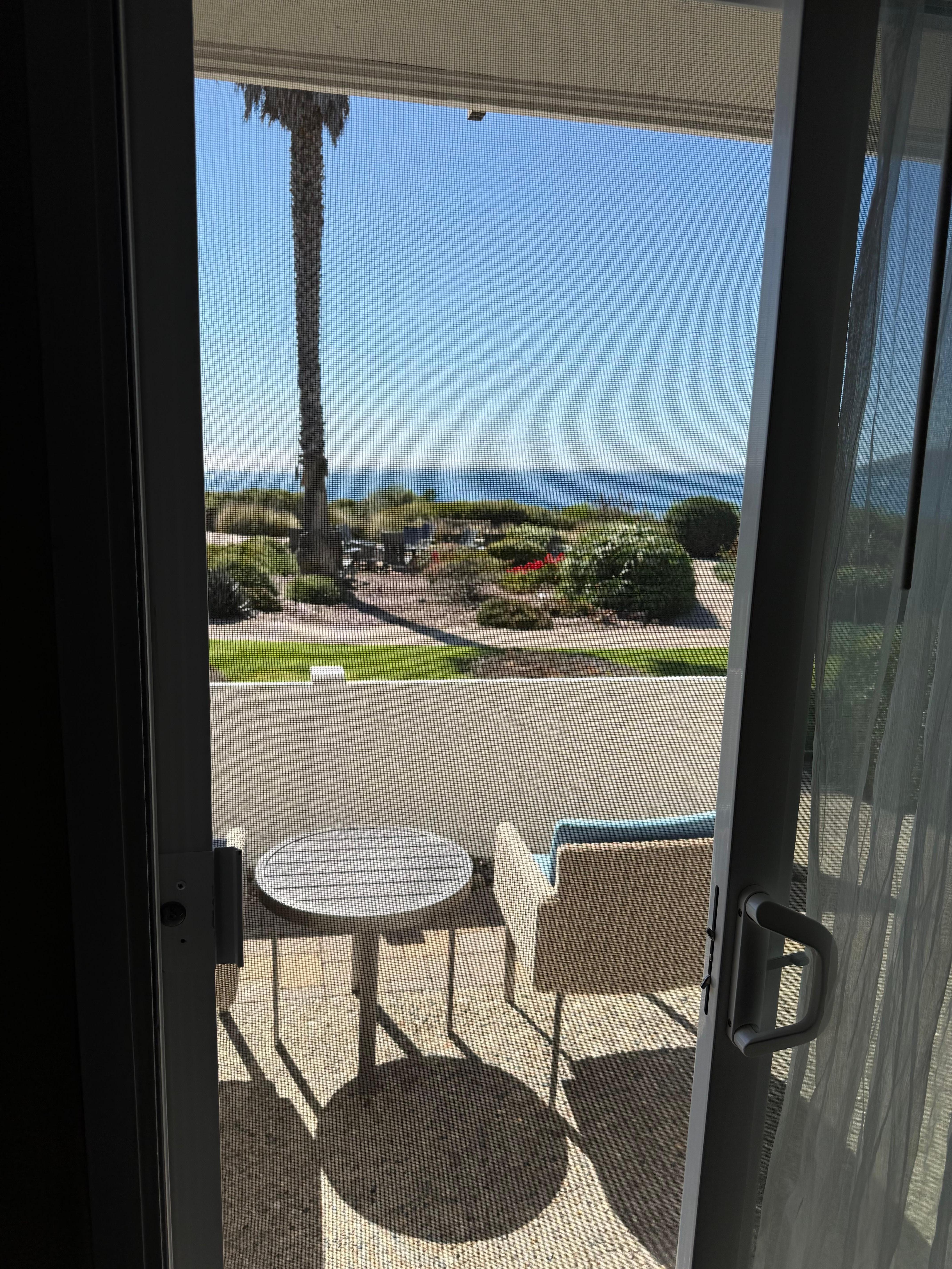 View from room during day.