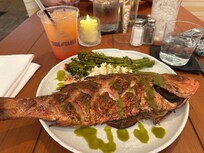 Pan seared red fish, was amazing!