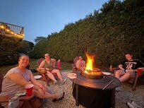 Fire pit at night