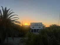 The view of sunrise from the deck