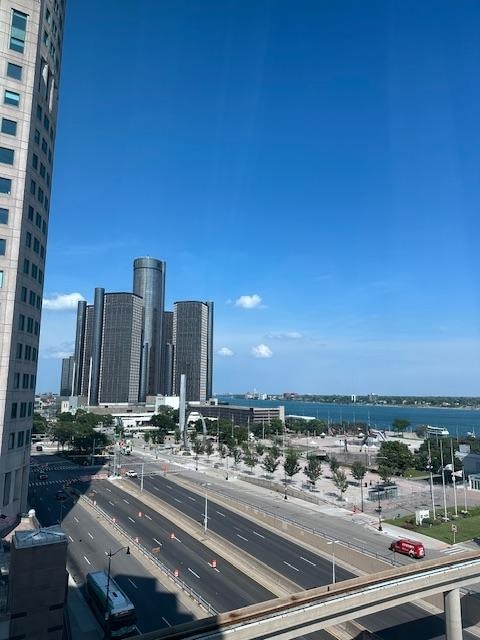 road and river view east
