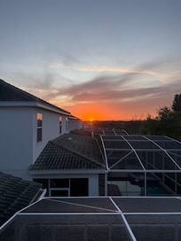 Sunrise from the upstairs Master.