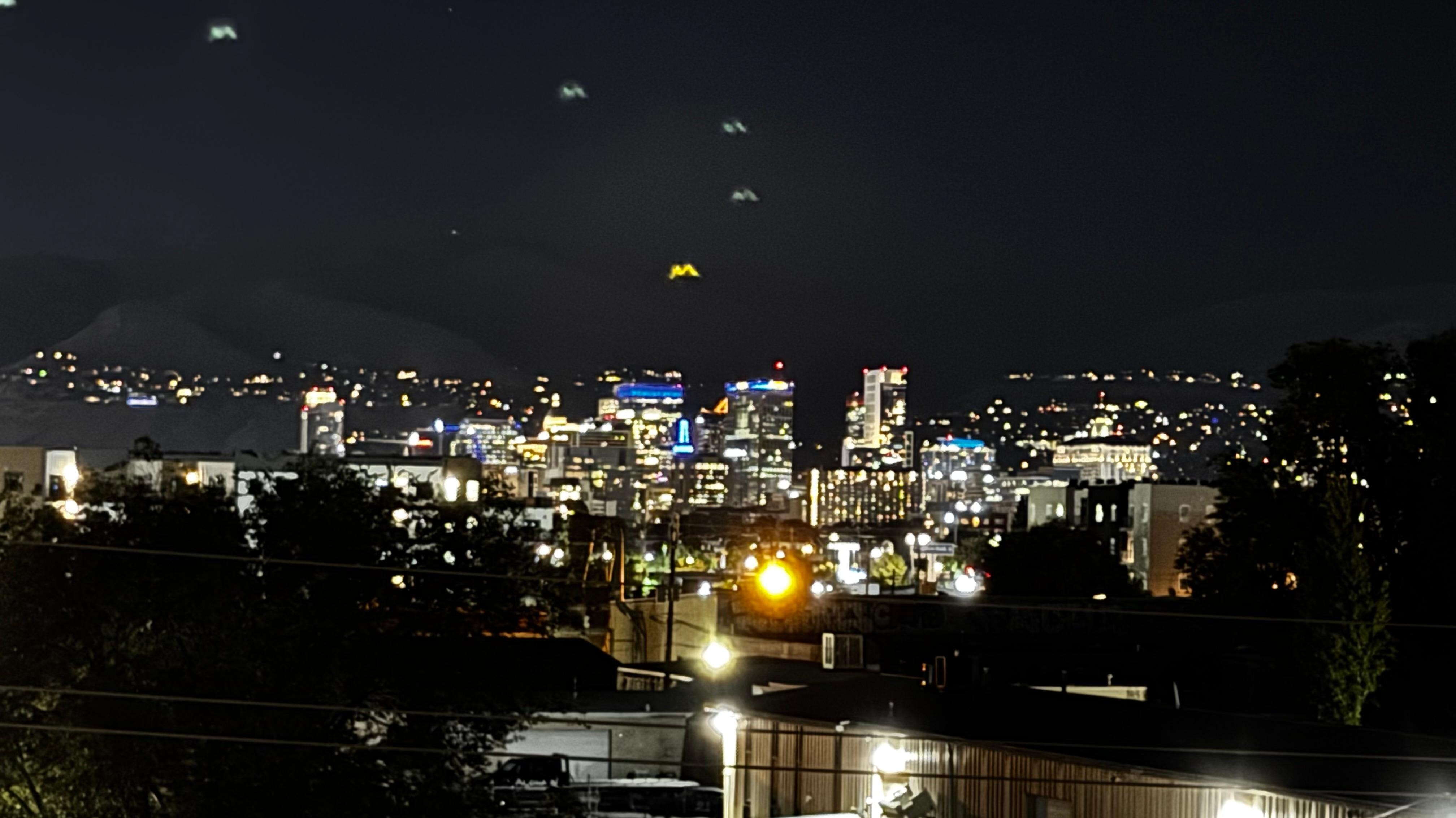 View of the city from the rooftop terrace 