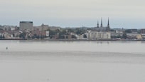 Charlottetown from across the bay at Fort Amherst National Historic Site
