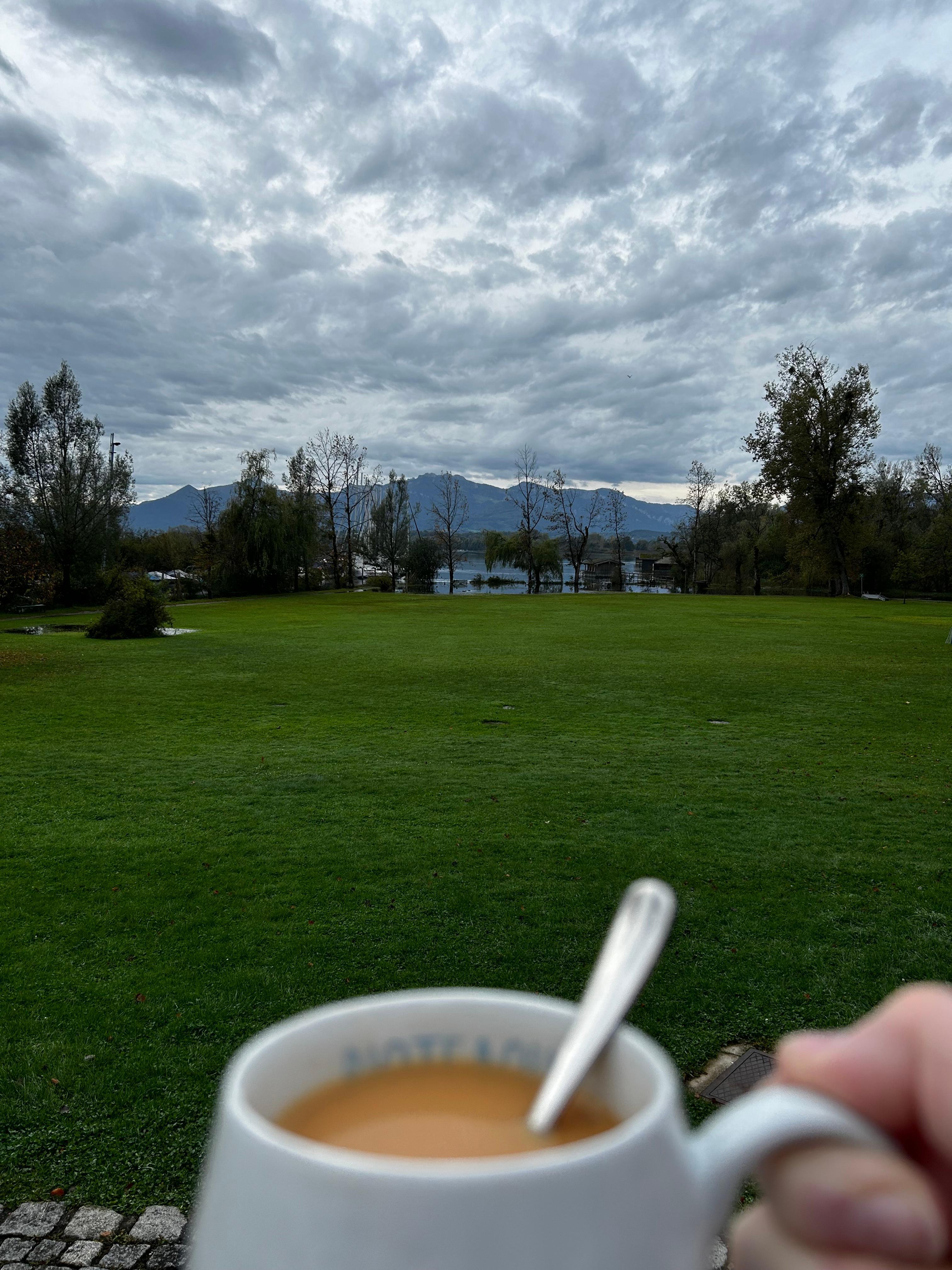 Tea on the patio