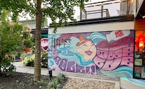 Mural at entrance