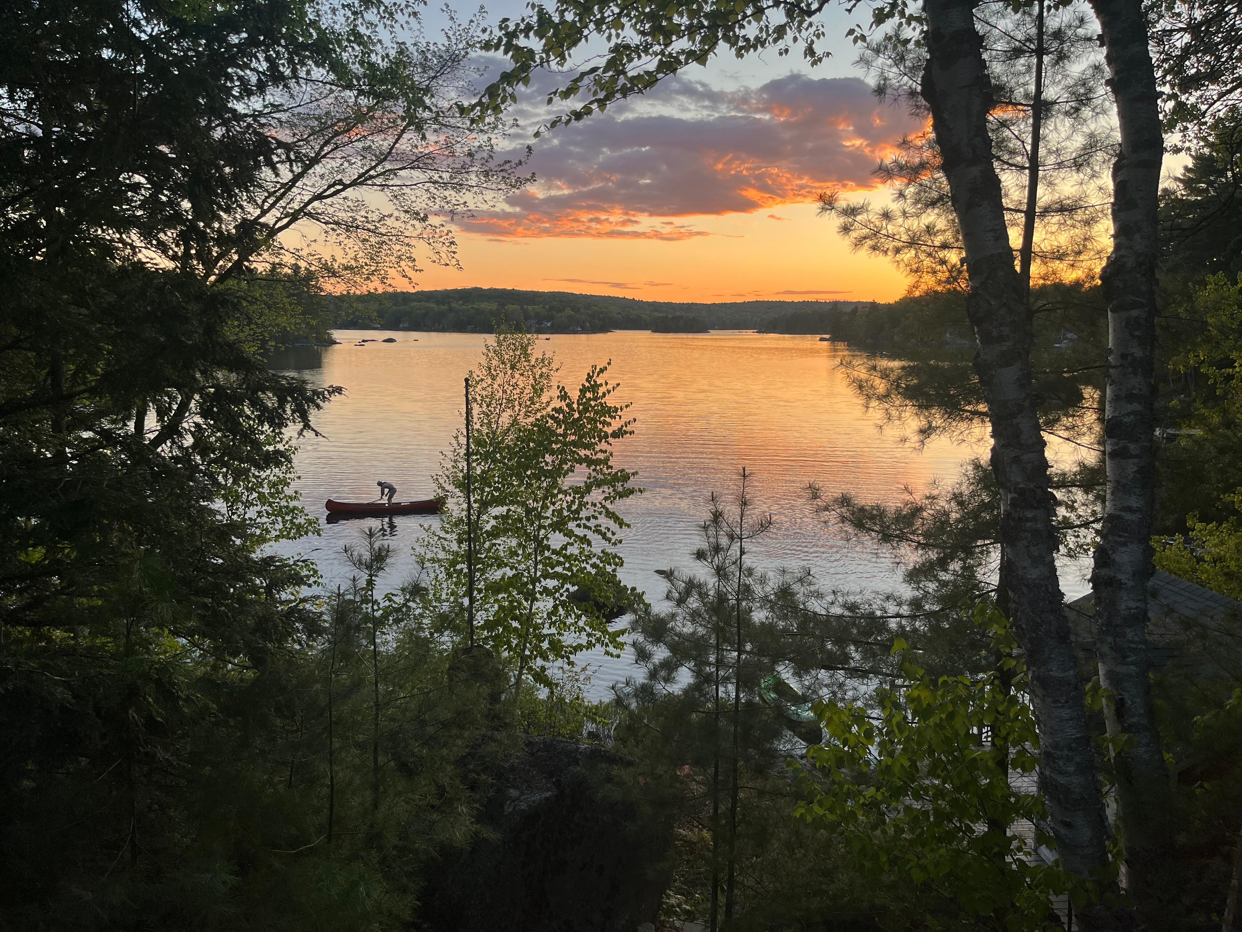 Can’t beat the sunset on Phillips lake. 