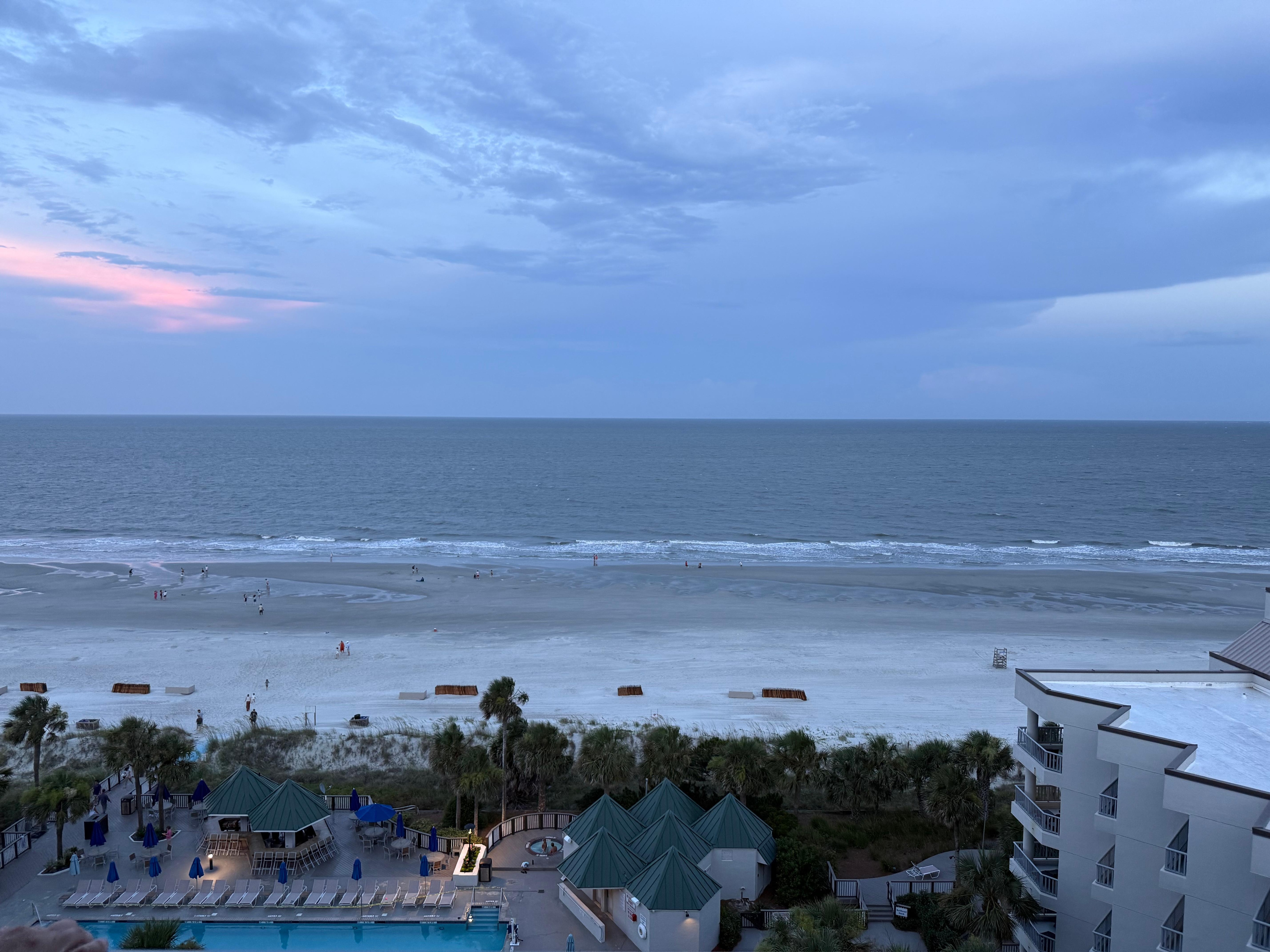 View from Oceanfront 9th floor Balcony. 