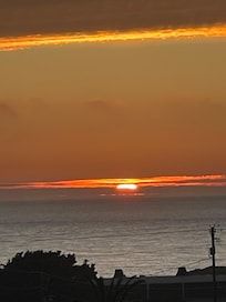 Sunset from deck