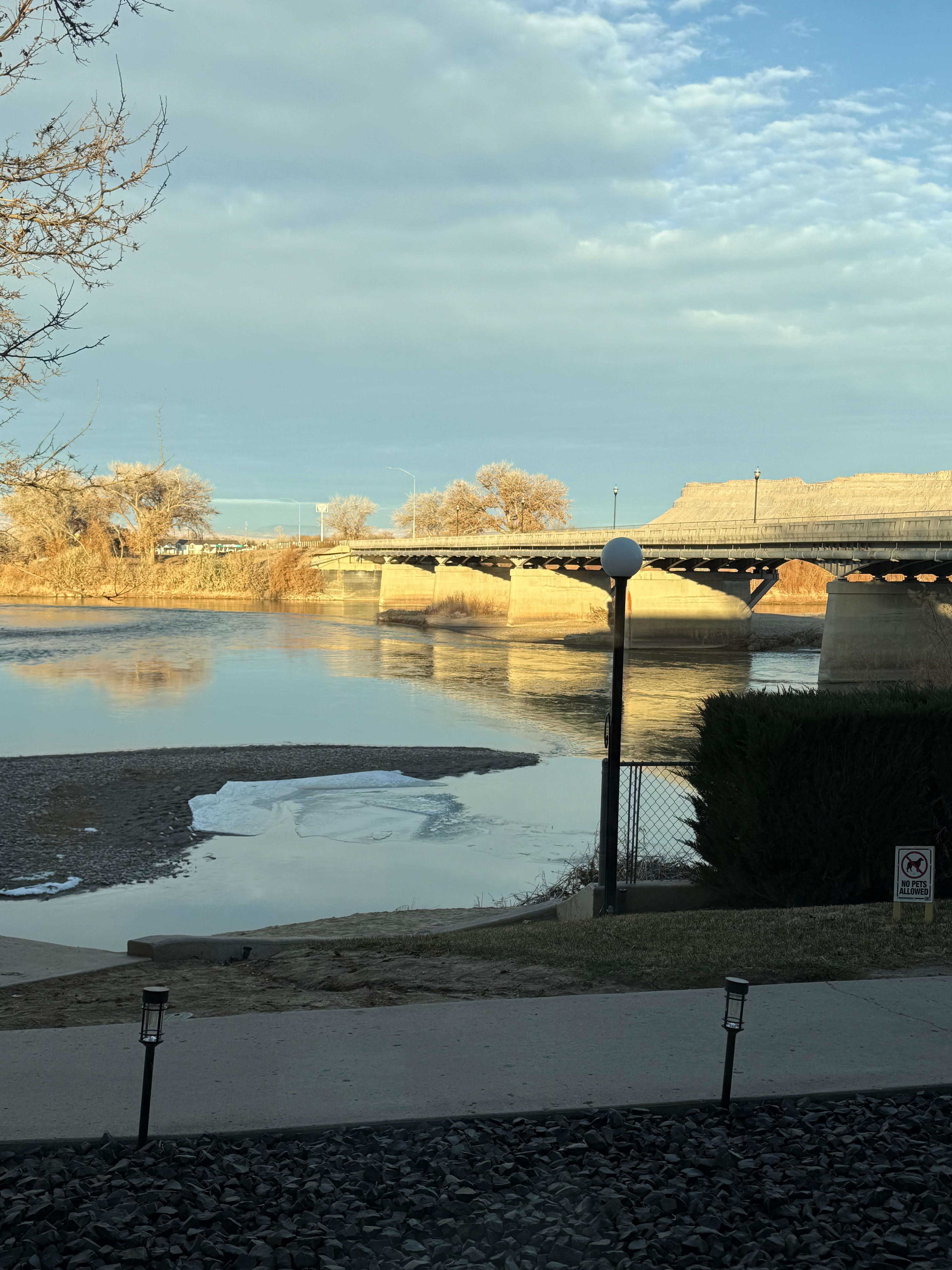 Pretty river view from the room. 