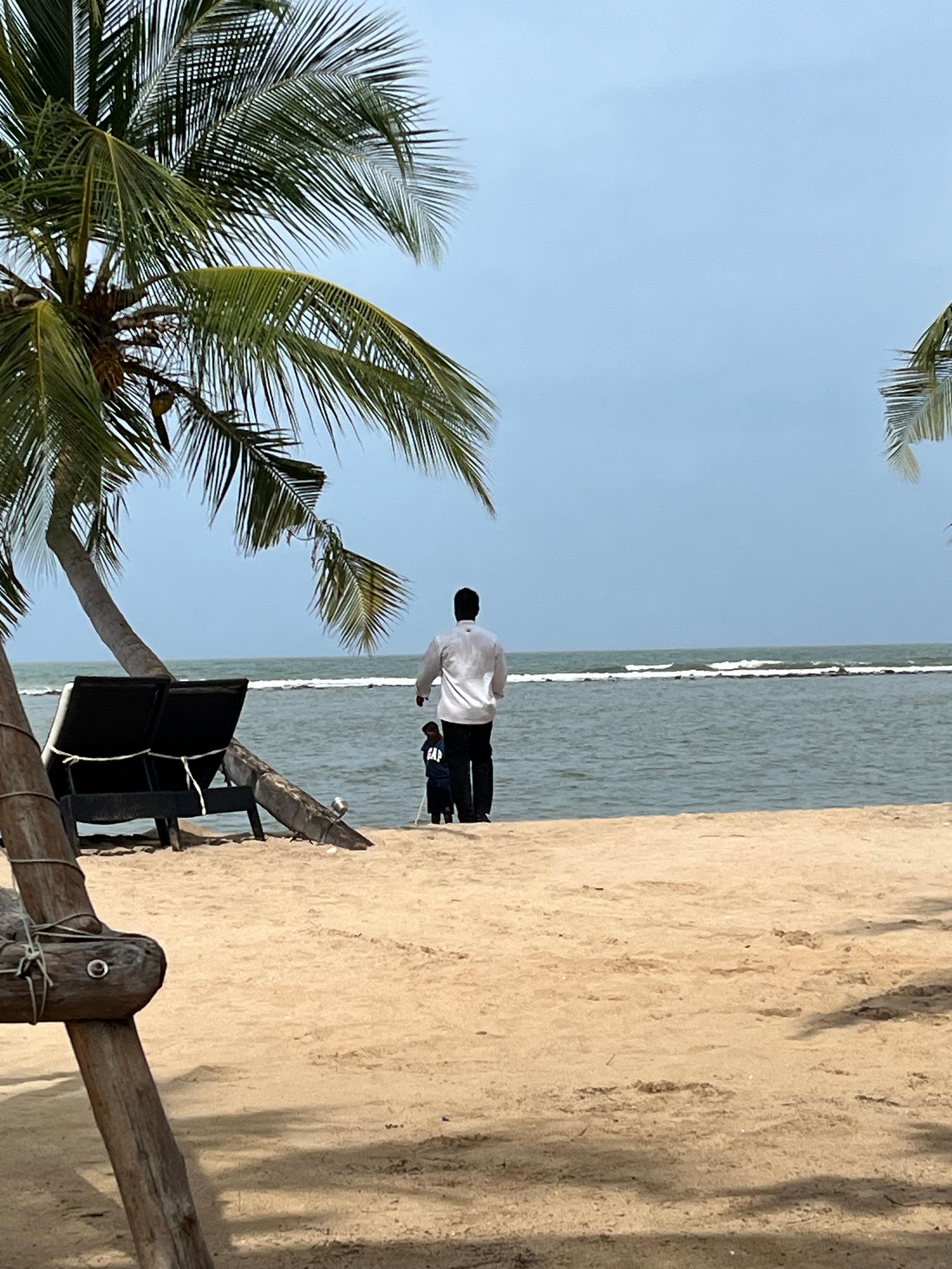 View to the beach