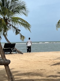 View to the beach